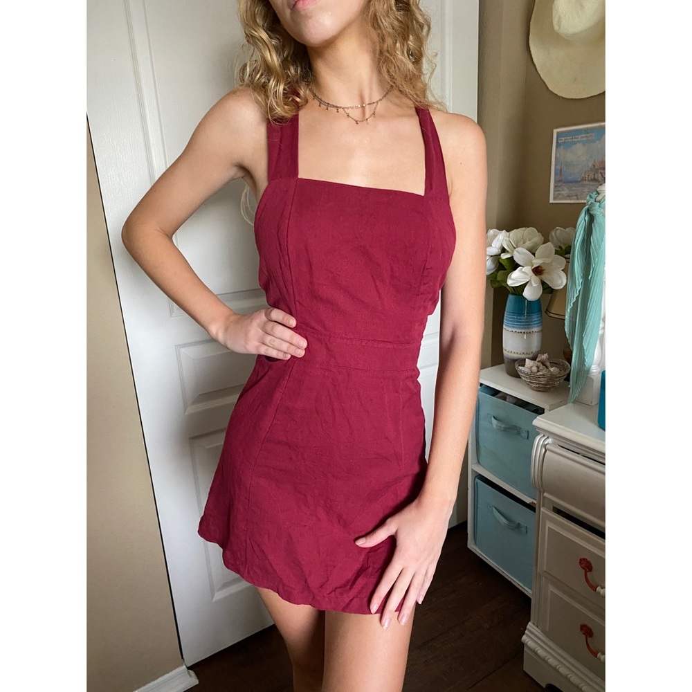 ✨Urban Outfitters Burgundy Dress✨
